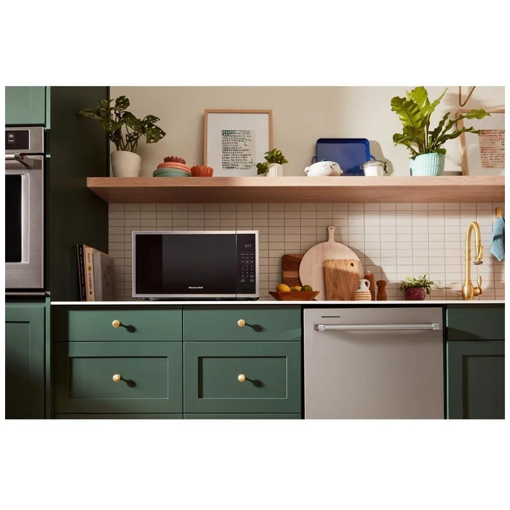 KitchenAid YKMCS122SSS Countertop Microwave, 22 inch Exterior Width, 1.6 cu. ft. Capacity, 1,100 W Watts, Stainless Steel colour