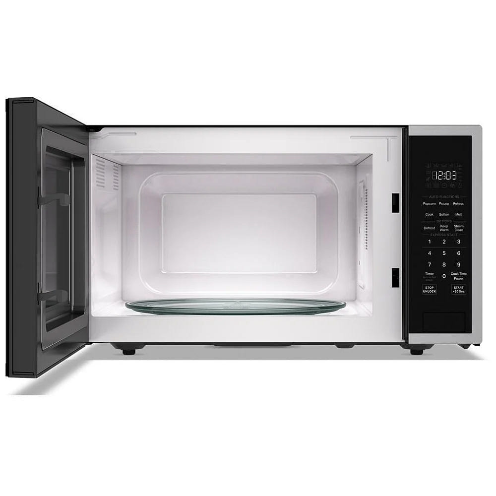 KitchenAid YKMCS122SSS Countertop Microwave, 22 inch Exterior Width, 1.6 cu. ft. Capacity, 1,100 W Watts, Stainless Steel colour