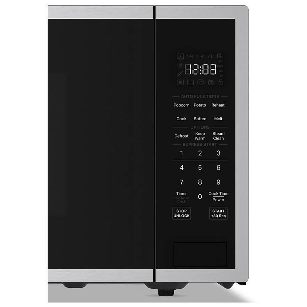 KitchenAid YKMCS122SSS Countertop Microwave, 22 inch Exterior Width, 1.6 cu. ft. Capacity, 1,100 W Watts, Stainless Steel colour