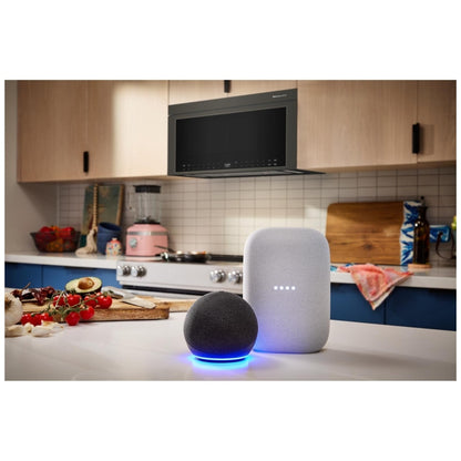 KitchenAid YKMMF530PBE Over the Range Microwave, 30 inch Exterior Width, 1.1 cu. ft. Capacity, 400 CFM, Convection, 1,500 W Watts, Stainless Steel Interior, LED, Black Ore colour