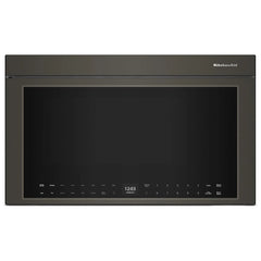 KitchenAid YKMMF530PBE Over the Range Microwave, 30 inch Exterior Width, 1.1 cu. ft. Capacity, 400 CFM, Convection, 1,500 W Watts, Stainless Steel Interior, LED, Black Ore colour
