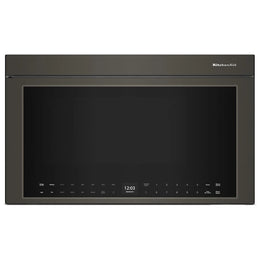 KitchenAid YKMMF530PBE Over the Range Microwave, 30 inch Exterior Width, 1.1 cu. ft. Capacity, 400 CFM, Convection, 1,500 W Watts, Stainless Steel Interior, LED, Black Ore colour