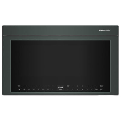 KitchenAid YKMMF530PJP Over the Range Microwave, 30 inch Exterior Width, 1.1 cu. ft. Capacity, 400 CFM, Convection, 1,500 W Watts, Stainless Steel Interior, LED, Juniper colour