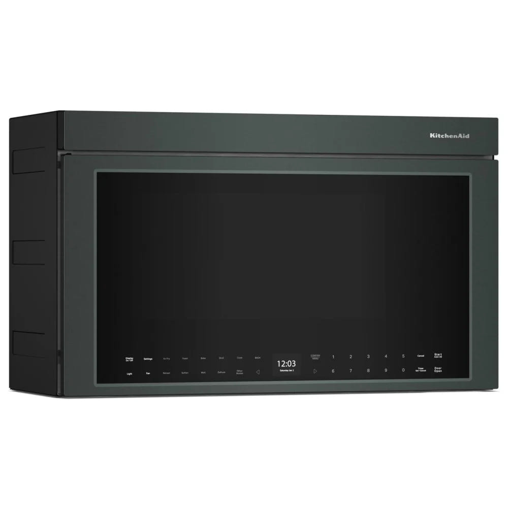 KitchenAid YKMMF530PJP Over the Range Microwave, 30 inch Exterior Width, 1.1 cu. ft. Capacity, 400 CFM, Convection, 1,500 W Watts, Stainless Steel Interior, LED, Juniper colour