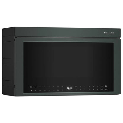 KitchenAid YKMMF530PJP Over the Range Microwave, 30 inch Exterior Width, 1.1 cu. ft. Capacity, 400 CFM, Convection, 1,500 W Watts, Stainless Steel Interior, LED, Juniper colour