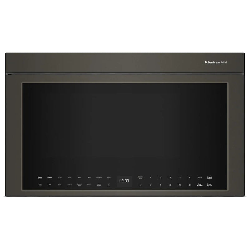 KitchenAid YKMMF730PJP Over the Range Microwave, 30 inch Exterior Width, 1.1 cu. ft. Capacity, 400 CFM, Convection, 1,500 W Watts, Stainless Steel Interior, LED, Juniper colour