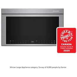 KitchenAid YKMMF730PPS Over the Range Microwave, 30 inch Exterior Width, 1.1 cu. ft. Capacity, 400 CFM, Convection, 1,500 W Watts, Stainless Steel Interior, LED, PrintShield Stainless colour