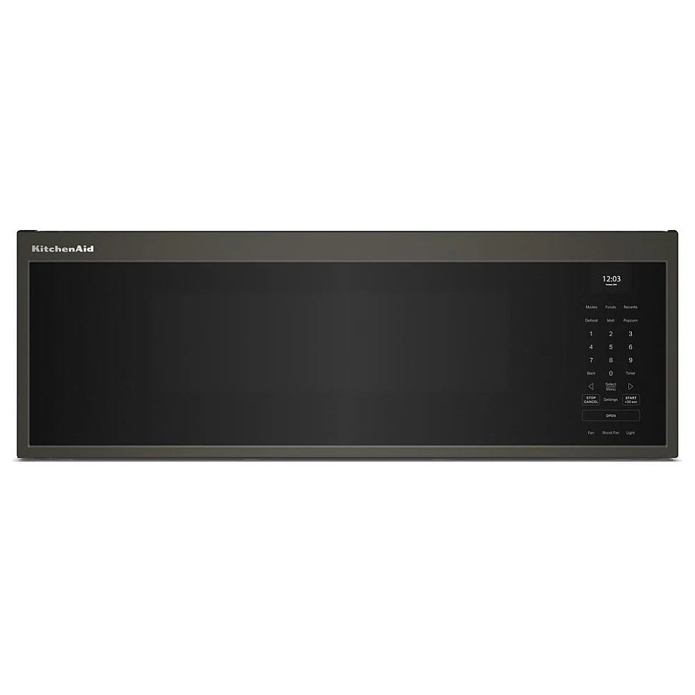 KitchenAid YKMML550RBE Over the Range Microwave, 30 inch Exterior Width, 1.1 cu. ft. Capacity, 600 CFM, 900 W Watts, LED, Black Ore colour