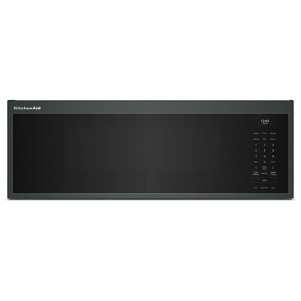 KitchenAid YKMML550RJP Over the Range Microwave, 30 inch Exterior Width, 1.1 cu. ft. Capacity, 600 CFM, 900 W Watts, LED, Juniper colour