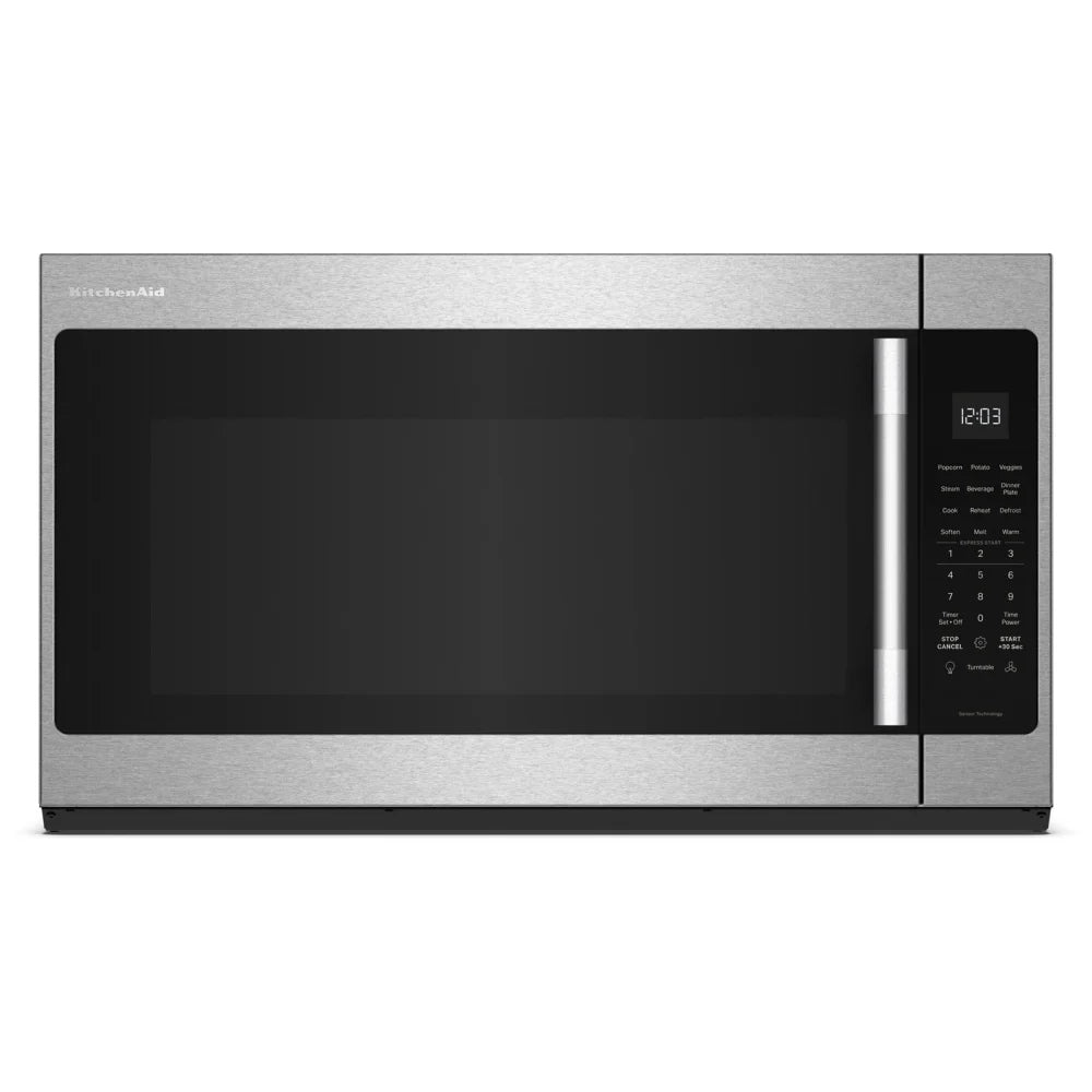 KitchenAid YKMMS330SPS Over the Range Microwave, 30 inch Exterior Width, 2.1 cu. ft. Capacity, 400 CFM, 900 W Watts, LED, PrintShield Stainless colour