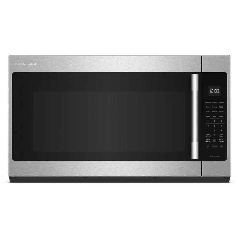 KitchenAid YKMMS330SPS Over the Range Microwave, 30 inch Exterior Width, 2.1 cu. ft. Capacity, 400 CFM, 900 W Watts, LED, PrintShield Stainless colour