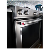 KitchenAid YKSDB900ESS Dual Fuel Range, 7.1 cu. ft. Capacity, 30 inch Exterior Width, True Convection, 5 Burners, Oven Drawer, Self Clean, Stainless Steel colour