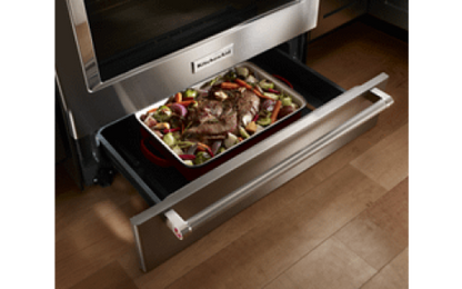 KitchenAid YKSEB900EWH Electric Range | 30" | 7.1 cu ft | Even-Heat True Convection