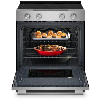 KitchenAid YKSES330SPS Electric Range, 5.3 cu. ft. Capacity, Convection, 5 Burners, Storage Drawer, Air Fry, Self Clean, Stainless Steel Finish