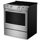 KitchenAid YKSES330SPS Electric Range, 5.3 cu. ft. Capacity, 30 inch Exterior Width, Convection, 5 Burners, Storage Drawer, Air Fry, Self Clean, 3,000 W Highest Element, PrintShield Stainless Finish colour
