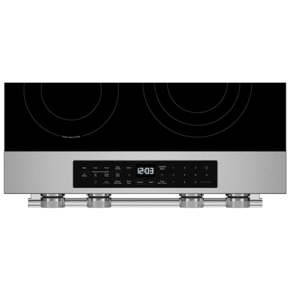 KitchenAid YKSES330SPS Electric Range, 5.3 cu. ft. Capacity, Convection, 5 Burners, Storage Drawer, Air Fry, Self Clean, Stainless Steel Finish