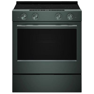 KitchenAid YKSES530SJP Electric Range, 5.3 cu. ft. Capacity, 30 inch Exterior Width, True Convection, 5 Burners, Storage Drawer, Air Fry, Self Clean, 3,200 W Highest Element, Juniper colour