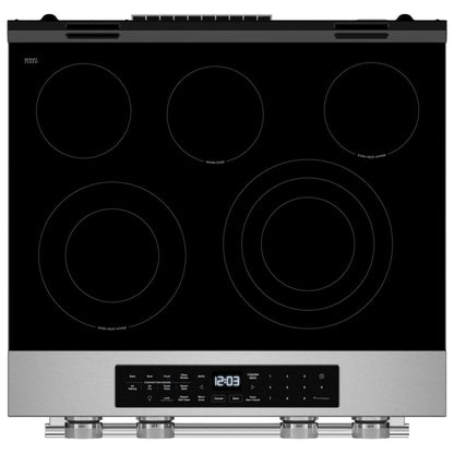 KitchenAid YKSES530SPS Electric Range, 5.3 cu. ft. Capacity, 30 inch Exterior Width, True Convection, 5 Burners, Storage Drawer, Air Fry, Self Clean