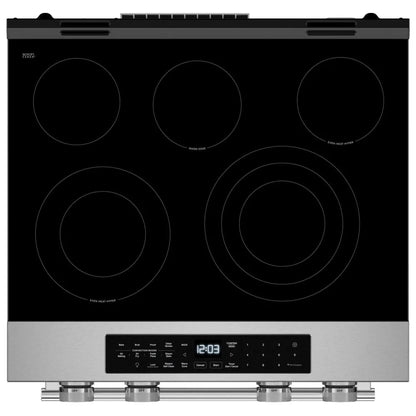 KitchenAid YKSES530SPS Electric Range, 5.3 cu. ft. Capacity, 30 inch Exterior Width, True Convection, 5 Burners, Storage Drawer, Air Fry, Self Clean