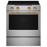 KitchenAid YKSES530SPS Electric Range, 5.3 cu. ft. Capacity, 30 inch Exterior Width, True Convection, 5 Burners, Storage Drawer, Air Fry, Self Clean, 3,200 W Highest Element, FingerPrint Resistant Stainless Steel colour