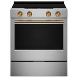 KitchenAid YKSES530SPS Electric Range, 5.3 cu. ft. Capacity, 30 inch Exterior Width, True Convection, 5 Burners, Storage Drawer, Air Fry, Self Clean, 3,200 W Highest Element, FingerPrint Resistant Stainless Steel colour