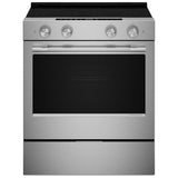 KitchenAid YKSES530SPS Electric Range, 5.3 cu. ft. Capacity, 30 inch Exterior Width, True Convection, 5 Burners, Storage Drawer, Air Fry, Self Clean, 3,200 W Highest Element, FingerPrint Resistant Stainless Steel colour