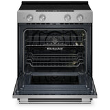 KitchenAid YKSES530SPS Electric Range, 5.3 cu. ft. Capacity, 30 inch Exterior Width, True Convection, 5 Burners, Storage Drawer, Air Fry, Self Clean, 3,200 W Highest Element, FingerPrint Resistant Stainless Steel colour