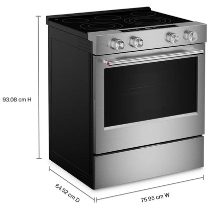 KitchenAid YKSES530SPS Electric Range, 5.3 cu. ft. Capacity, 30 inch Exterior Width, True Convection, 5 Burners, Storage Drawer, Air Fry, Self Clean