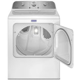Maytag YMED4205SW Electric Dryer, 7.0 cu. ft. capacity, 3 temperature settings, steel drum, white colour