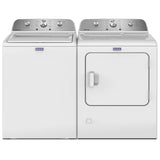 Maytag YMED4205SW Electric Dryer, 7.0 cu. ft. capacity, 3 temperature settings, steel drum, white colour