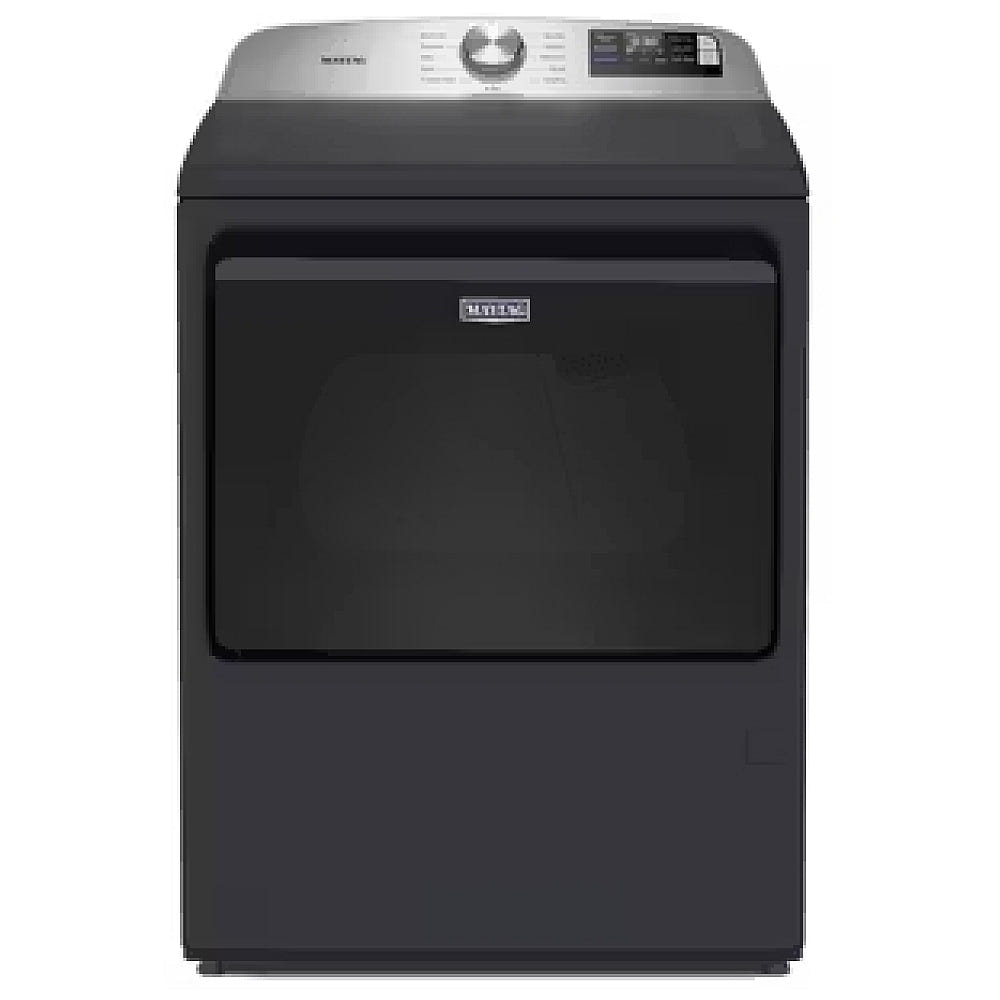 Maytag YMED6205RF 电动烘干机，7.4 立方英尺容量，5 种温度设置，钢制滚筒，支持 Wifi，午夜钢色