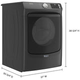 Maytag YMED6630MBK Electric Dryer, 7.3 cu. ft. Dryer Capacity, 12 Dry Cycles, Steam Clean, 4 Temperature Settings, Vented, Stackable, Wifi Enabled