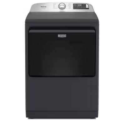 Maytag YMED7205RF 电动烘干机，7.4 立方英尺容量，蒸汽清洁，5 种温度设置，钢制滚筒，支持 Wifi，午夜钢色