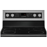 Maytag YMET8800FZ Electric Range, 6.7 cu. ft. Capacity, 30 inch Exterior Width, True Convection, 5 Burners, Self Clean, Double Oven, 3,200 W Highest Element, Stainless Steel colour