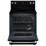 Maytag YMFES6030RB Electric Range, 5.3 cu. ft. Capacity, 30 inch Exterior Width, Convection, 5 Burners, Storage Drawer, Yes, Self Clean, 3,000 W Highest Element, Black colour