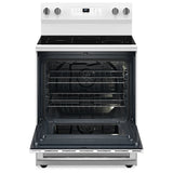Maytag YMFES6030RW Electric Range, 5.3 cu. ft. Capacity, 30 inch Exterior Width, Convection, 5 Burners, Storage Drawer, Yes, Self Clean, 3,000 W Highest Element, White colour