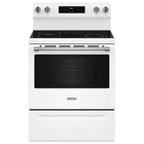 Maytag YMFES6030RW Electric Range, 5.3 cu. ft. Capacity, 30 inch Exterior Width, Convection, 5 Burners, Storage Drawer, Yes, Self Clean, 3,000 W Highest Element, White colour