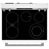 Maytag YMFES6030RW Electric Range, 5.3 cu. ft. Capacity, 30 inch Exterior Width, Convection, 5 Burners, Storage Drawer, Yes, Self Clean, 3,000 W Highest Element, White colour