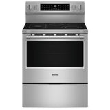 Maytag YMFES8030RZ Electric Range, 5.3 cu. ft. Capacity, 30 inch Exterior Width, True Convection, 5 Burners, Storage Drawer, Yes, Self Clean, 3,200 W Highest Element, FingerPrint Resistant Stainless Steel colour