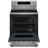 Maytag YMFES8030RZ Electric Range, 5.3 cu. ft. Capacity, 30 inch Exterior Width, True Convection, 5 Burners, Storage Drawer, Yes, Self Clean, 3,200 W Highest Element, FingerPrint Resistant Stainless Steel colour