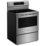 Maytag YMFES8030RZ Electric Range, 5.3 cu. ft. Capacity, 30 inch Exterior Width, True Convection, 5 Burners, Storage Drawer, Yes, Self Clean, 3,200 W Highest Element, FingerPrint Resistant Stainless Steel colour