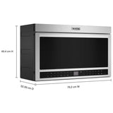 Maytag YMMMF8030PZ Over the Range Microwave, 30 inch Exterior Width, 1.1 cu. ft. Capacity, 400 CFM, Convection, 950 W Watts, Stainless Steel Interior, LED, Stainless Steel colour