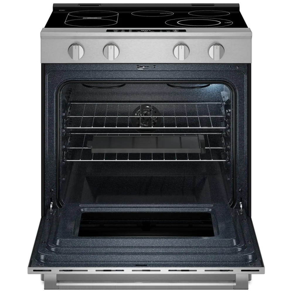 Maytag YMSES7030SZ Electric Range, 5.3 cu. ft. capacity, 30 inch exterior width, convection, 5 burners