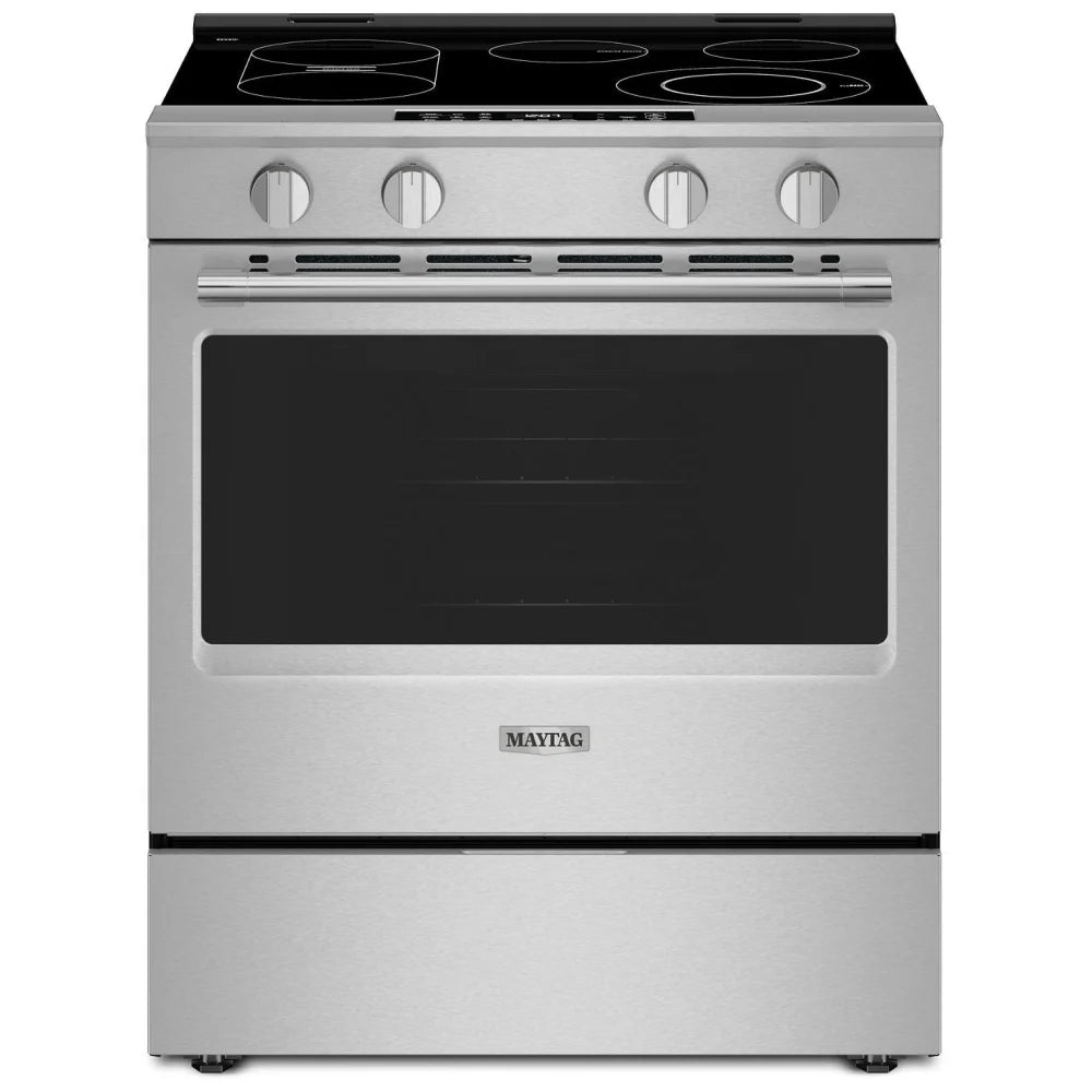 Maytag YMSES7030SZ Electric Range, 5.3 cu. ft. capacity, 30 inch exterior width, convection, 5 burners