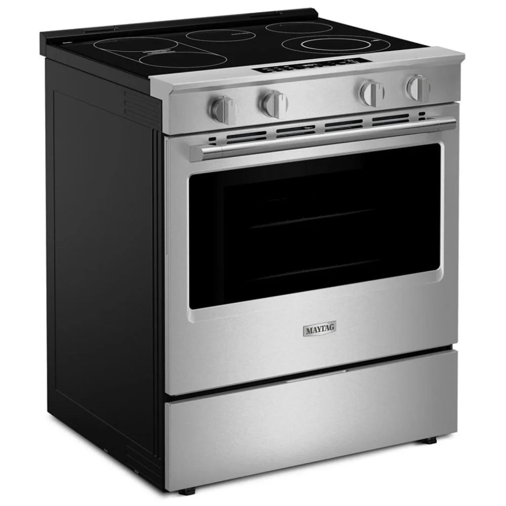 Maytag YMSES7030SZ Electric Range, 5.3 cu. ft. capacity, 30 inch exterior width, convection, 5 burners