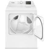 Whirlpool YWED4105SW Electric Dryer, 7 cu. ft. Dryer Capacity, 11 Dry Cycles, 4 Temperature Settings, Vented, White colour