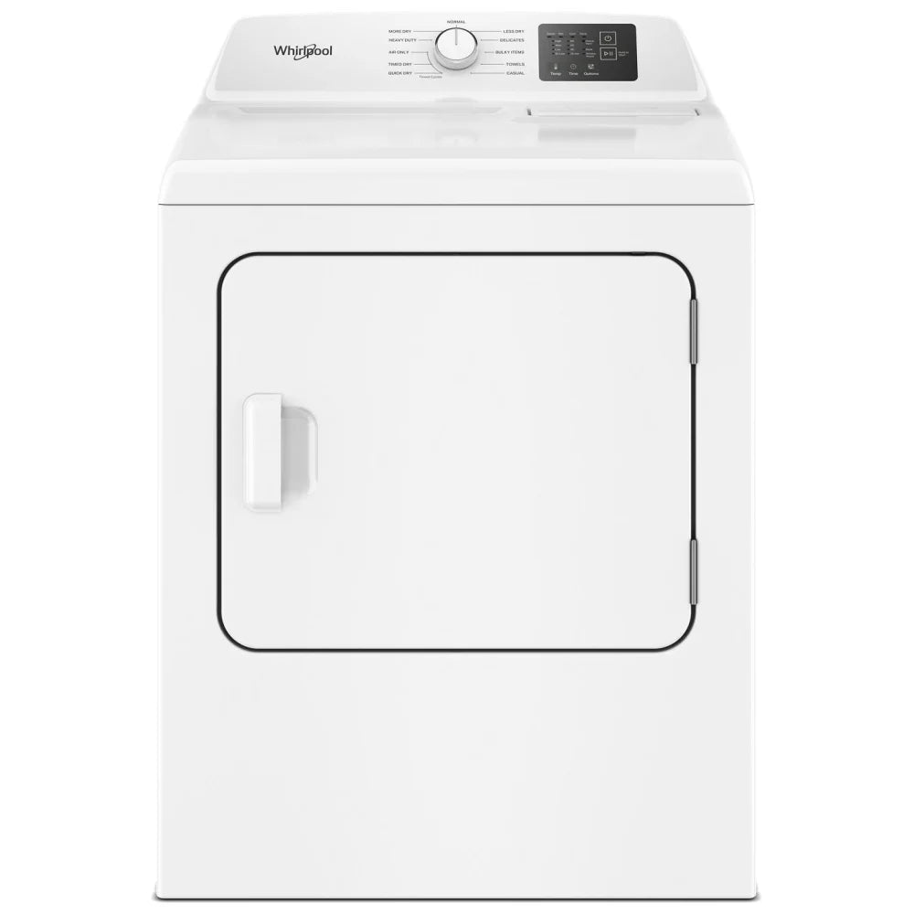 Whirlpool YWED4105SW Electric Dryer, 7 cu. ft. Dryer Capacity, 11 Dry Cycles, 4 Temperature Settings, Vented, White colour