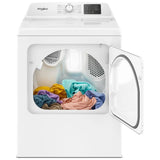 Whirlpool YWED4105SW Electric Dryer, 7 cu. ft. Dryer Capacity, 11 Dry Cycles, 4 Temperature Settings, Vented, White colour