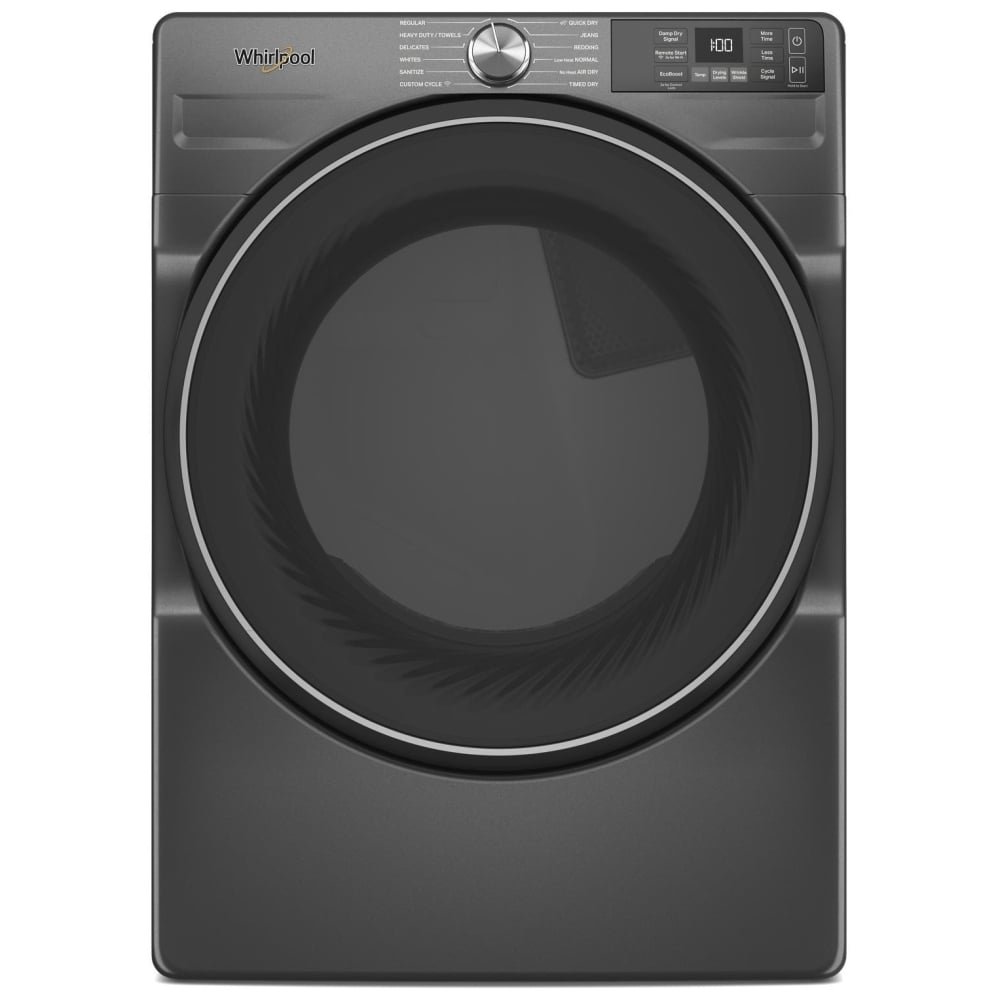 Whirlpool YWED5720RU Electric Dryer, 7.4 cu. ft. Dryer Capacity, 12 Dry Cycles, Vented, Stackable, Wifi Enabled, Black colour