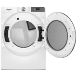 Whirlpool YWED5720RW Electric Dryer, 7.4 cu. ft. Dryer Capacity, 12 Dry Cycles, Vented, Stackable, Wifi Enabled, White colour